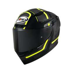 SUOMY TRACK-1 NINETY SEVEN MATT GUN METAL/YELLOW